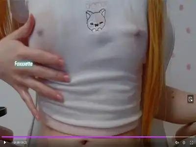 Foxxxette GingerHair + WetShirt for you